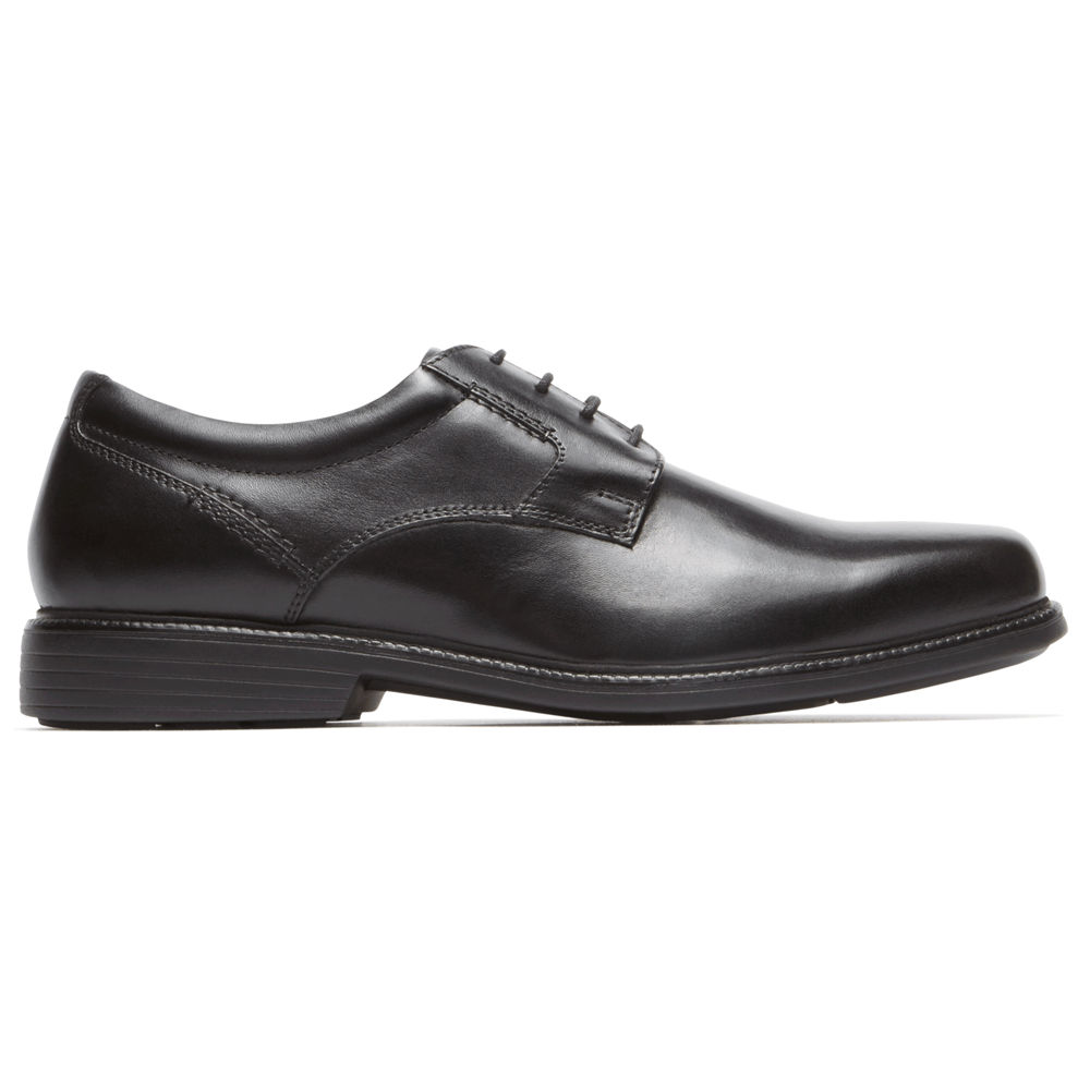 Rockport Mens Oxfords Black - Charles Road Plain Toe - UK 531-BDLUOT